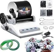Electric Rock Tumbler Machine, Gemstones Polisher with 7 Day Timer Buttons, Detachable Rock Polisher Kit, Buttons Gem Grinder, Detachable DIY Stone Polisher for Geology Mineral Metal Crystals