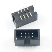 100Pcs 2.54mm 2x4 Pin 8 Pin SMT SMD Male Shrouded Box Header PCB IDC Connector