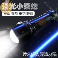 在飛比找蝦皮購物優惠-自行車夜燈 強光特種兵手電筒可充電寶迷你學生家用防身戶外超亮