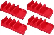 FELTECHELECTR 4pcs Taco Holders Family with Sauce Tray Wave Design Tortilla Support for Parties Home Use and Gatherings Plastic Easy to Clean