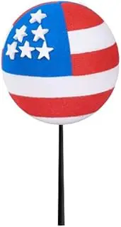 Coolballs Patriotic USA American Flag (2 Sided) Car Antenna Topper/Antenna Ball/Mirror Dangler/Desktop Spring Stand