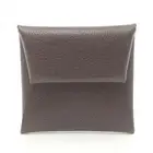 Hermes HERMES Bastia Rouge Serie Coin Case Wallet Chevre Chevre Rouge Serie B En