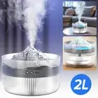 2L Air Humidifier Cool Mist Purifier Volcano and Snow Mountain Aroma Humidifier