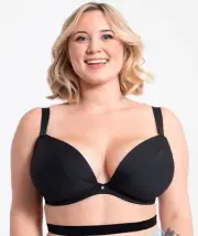 Curvy Kate SuperPlunge Multiway Plunge Bra - Black (Size 10FF)