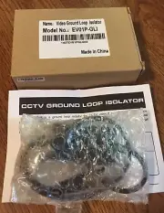 Coaxial Video Ground Loop Isolator BNC Male to Female for CCTV Camera EV01P-GLI