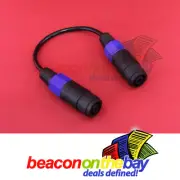 Australian Made Speakon Female Jack 4 or 2 Pole Extender Audio Adapter Cable