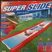 WOW Sports Super Slide Giant 25ft Water Slide 25' X 6' Zigzag Sprinkler NEW
