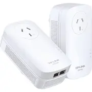 TP-LINK PA9020PKIT Gigabit Powerline Adapter Kit 2000Mbps Power Pass Av2000 Multiple Simultaneous