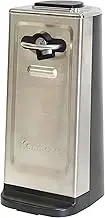 Kenmore Electric Can Opener - Extra-Tall, Smooth-Touch Side-Cut Blade, Safe Storage, Automatic Operation, Opens Regular & Pop-Top Cans, Black Steel Steel Camping Tool, Kitchen Gadget, Secure Grips