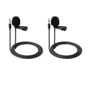 2 Pack Lavalier Lapel Mic for Dji Wireless Transmitters Compatible with Rode Wireless Go Ii 2
