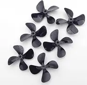 Toy Accessories 1PC Boat Propeller 4mm Shaft 4-Blades 50mm 55mm 60mm P1.4 PC Prop Compatible with RC Boat Tug Bait Fishing Boat Marine ROV Watercreft (Color : D55mm Left Hand)