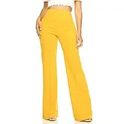 Women's Dress Pants Flared Pants Pants Trousers Elegant Stylish Work Full Length High Waist Solid Color Pocket High Cut Comfort Breathability Soft Micro-elasti
