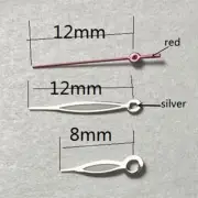 12mm Red Second Hand Silver Trim Watch Hands for Miyota 2315 2035 2036 2115 2305