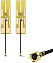 Loogujuzao 2Pcs MHF4 IPEX Internal Antenna 8dBi 2.4GHz 5.8GHz Dual Band WiFi Antenna with RG1.13 Cable, Compatible with Router, WiFi Wireless WLAN, PC, Laptop, and Bluetooth