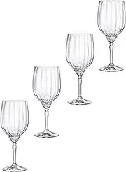 [Bormioli Rocco] Florian 18 oz. Red Wine, Gin & Tonic Glasses, Clear, Set of 4