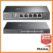 TP-Link ER605 VPN Router+ ES228GMP Omada 28-Port Managed Switch with 24-Port PoE