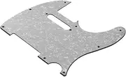 3Ply Guitar Pickguard with Single Coil Pickup Hole forElectric Guitar White Pearl