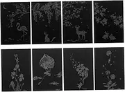 UPKOCH 8Pcs DIY Scratch Paper Craft Set Creative Scratch Painting Cards for Adults for Travel Personalization Art Expression Activity