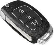 FLJKCT Car Key Shell 3/4 Button Car Key Shell Remote Key Shell,for Hyundai Solaris ix35 ix45 Elantra Santa Fe New Verna