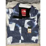 21FW SUPREME X TNF BLEACHED DENIM PRINT JACKET