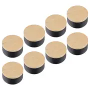 8 Pcs Scented Candle Jar Travel Storage Boxes with Lids Tinplate Empty Tins