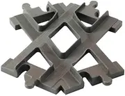 minidigital Blue Train Tracks for Duplo Cross Intersection