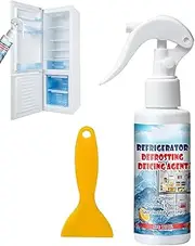 Freezer Cleaner | Freezer Spray Cleaner - Eco-Friendly Deices And Cleans Effective 120ml Food-Grade Cleaner For Coolers, Freezers, Refrigerators, Windshield,& More