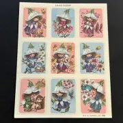 Vintage 80’s W.N. Sharpe Scratch & Sniff Sticker Sheet - Lilac Scent - Rare
