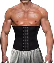 KYUSAR Waist Support Men's Waist Trainer Sweat Sauna Suit Fitness Abdominal Corset Back Support Belt Lumbar Support
