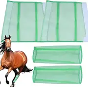 Mlllokfki Fly Boots for Horses, Leg Guards for Horses, Reusable Fly Boots for Horses, Fly Boots, Fly Leggings, Horse Boots, Ensures Reduced Comfort