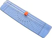 Portable Paper Trimmer A4 Size Paper Cutter Cutting 12 Inch Cutting Width for Craft Paper P Laminated Paper Blue