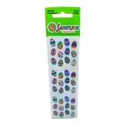 NEW Vintage SANDYLION Prismatic Multicolor Easter Eggs Stickers Sealed