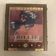 Retro Billie Holiday Blues Bronze Wood Trinket Box Jewelry Box W/ Slide Top