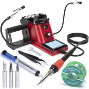 926 III 110W Soldering Iron Station Kit with LED Display, 2 Helping Hands, 3 ...