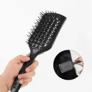 Black Vent Hair Brush Professional Men Women Paddle Detangling Brush Styling FFG