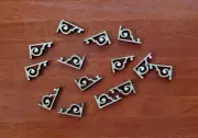 Dollhouse Stair Tread Trim Brackets Victorian Style 14 pc 1:12 Scale Miniatures