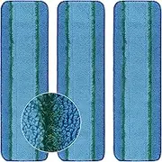 3 Pack Deep Clean Pads Replacement for Bona Family of Mops, Washable & Reusable Microfiber Cleaning Pad for Hardwood and Multi-Surface Floors Cleaning Head, Wet/Dry Mop