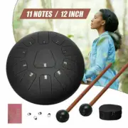 12" Inch Steel Tongue Drum Handpan Major 11 Notes Tankdrum With Bag Gifts Set