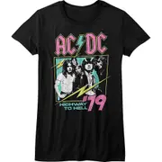 Ladies Neon Highway To Hell ACDC Shirt
