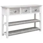 vidaXL Sideboard Antique Grey 115x30x76 cm Wood HEE