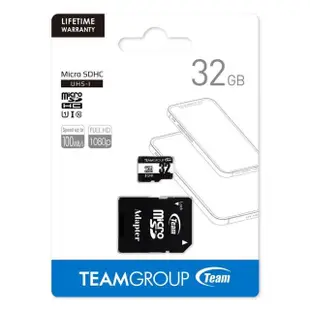 【TEAM 十銓】32GB microSDHC TF UHS-I U1 C10(記憶卡)