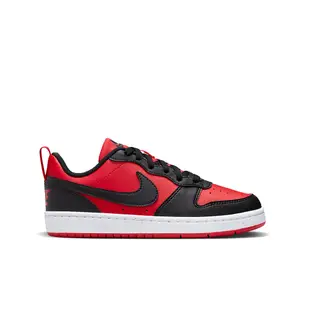 NIKE 休閒鞋 女鞋 大童 運動鞋 COURT BOROUGH LOW RECRAFT GS 黑紅 DV5456-600 (3K2037)