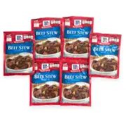 (6 Pack) McCormick Beef Stew Seasoning Mix w/ Natural Spices- 1.5 oz ea. 09/2021