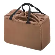 Camera Insert Bag, 11" x 5" x 7" High-Capacity Camera Bag Inner Case, Brown
