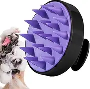 ZALHIN Silicone Scalp Massager Brush - Ergonomic Scalp Massage Brush, Soft Hair Scrubber for Shower, Hotel, Travel & Dormitory Use