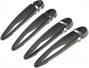 Dry Carbon Material Car Exterior Door Handle Covers Trim Compatible for BMW 1 2 3 4 X3 X4 X5 X6 E82 F22 F25 E70 F80 E30 E90 F34(4 Doors Induction)