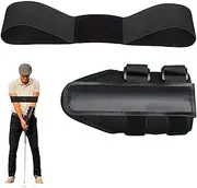 Golf Wrist Correction Trainer & Arm Band Set, Wrist hinge adjustable arm strap with hook-and-loop fastener and smart ball connection strap suitable for both men and women