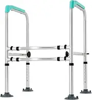 Z&y GLAa Grab Rails for Disabled Bed,Bedside Commode Chair, Raised Toilet Seats, Toilet Surround Frame Disabled Raised Toilet Seats Comfortable Durable/Bedside Commode Chair