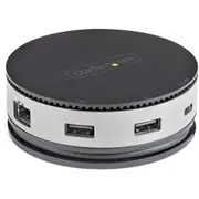 StarTech.com USB C Multiport Adapter - USB Type-C 10Gbps Mini Dock 4K 60Hz HDMI/DisplayPort/1080p VGA - 75W PD Passthrough, USB