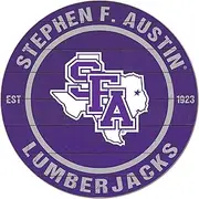 KH Sports Fan Stephen F Austin Lumberjacks Colored Circle Sign, 20x20 Inches, Lumberjacks Decor; Display Your Team Spirit with This Unique Stephen F Austin Lumberjacks Wall Art